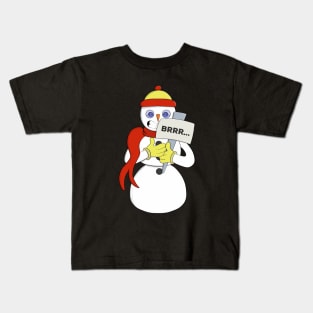 Snowman Brrr... it´s cold Kids T-Shirt